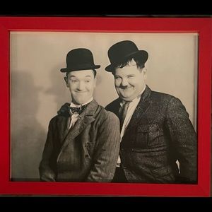 Laurel and Hardy framed photo. Excellent condition.